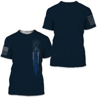 T-Shirt Grunt Style Drapeau Bleu