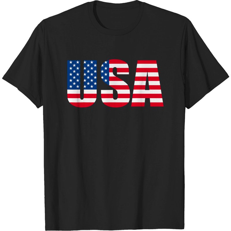 T-Shirt USA : T-Shirt Patriote avec Drapeau Américain pour Hommes — T-shirts pour hommes