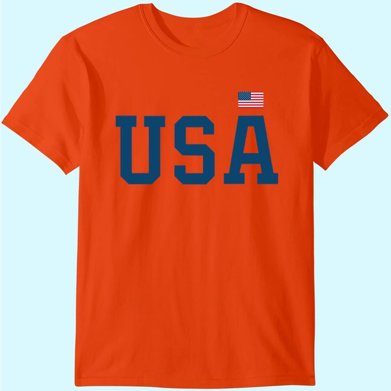 T-shirt USA pour hommes avec design patriotique du drapeau américain — T-shirts pour hommes