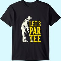 T-shirt de golf Let's Par Tee pour hommes en noir — T-shirts pour hommes