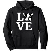 Hoodie Boston Terrier Love Bostie Pullover pour Amateurs de Chiens