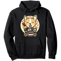 Hoodie Unisexe Kawaii Ramen Corgi Chien Anime