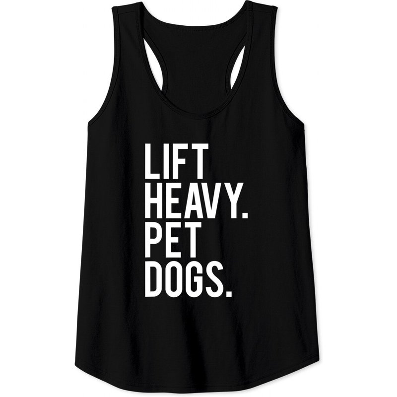 Lift Heavy Pet Dogs Gym Workout Tank Top for Men — Mens T Shirts