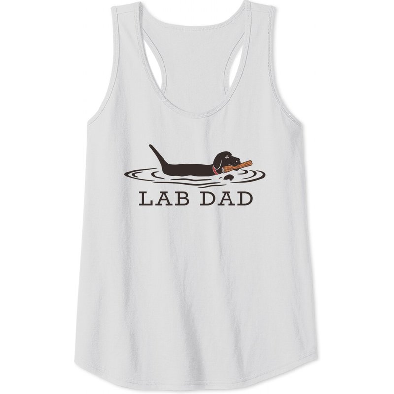 Mens Lab Dad Labrador Retriever Dog Owner Tank Top