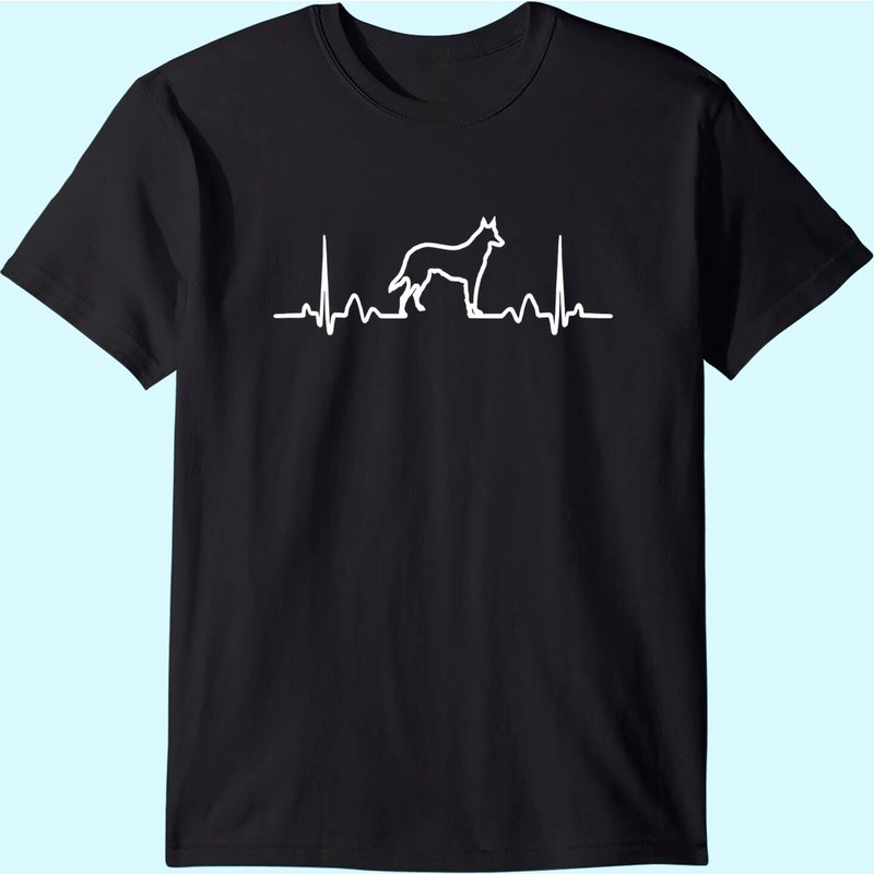 T-Shirt pour hommes avec motif de cœur de chien drôle — T-shirts pour hommes