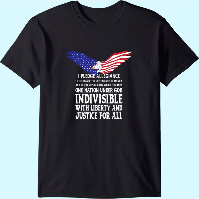 Pledge Allegiance To The Flag USA T-Shirt for Men