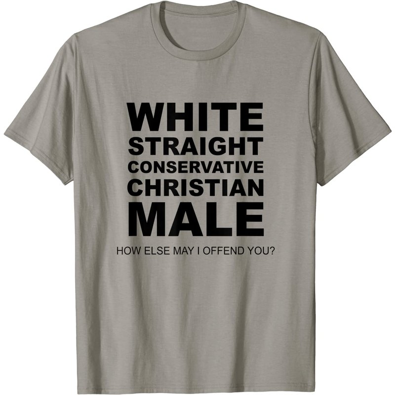 T-Shirt Blanc Droit Conservateur Chrétien pour Hommes — T-shirts pour hommes