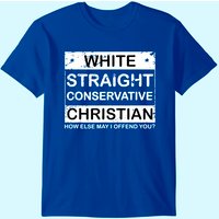 White Straight Conservative Christian T-Shirt for Men