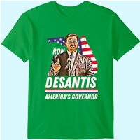 Ron Desantis Florida US Flag T Shirt for Men