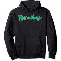Rick And Morty Horizontal Logo Pullover Hoodie — Mens Hoodies
