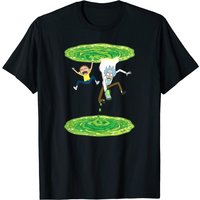 T-shirt Rick et Morty Falling Portal pour hommes — T-shirts pour hommes