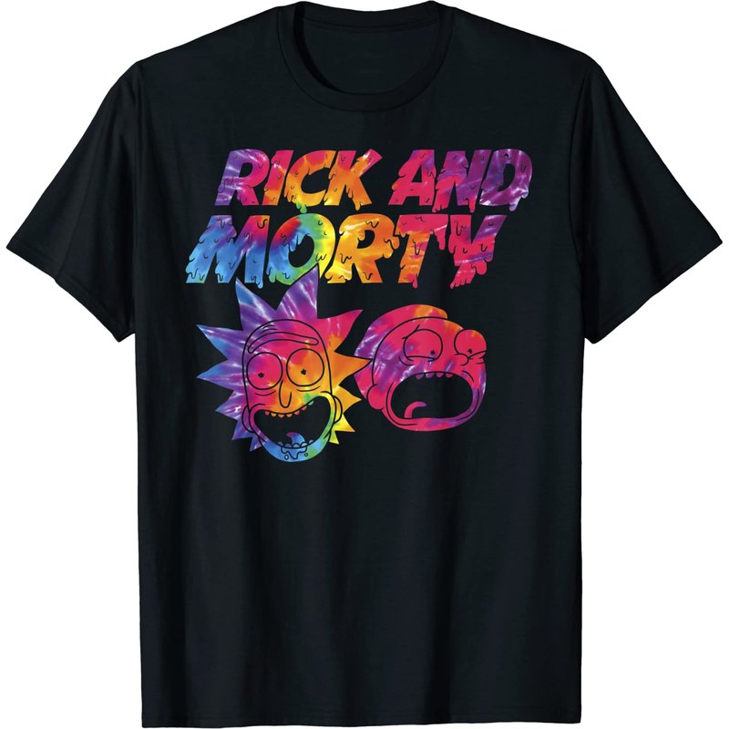 T-shirt Tie Dye Drip Rick And Morty pour hommes — T-shirts pour hommes