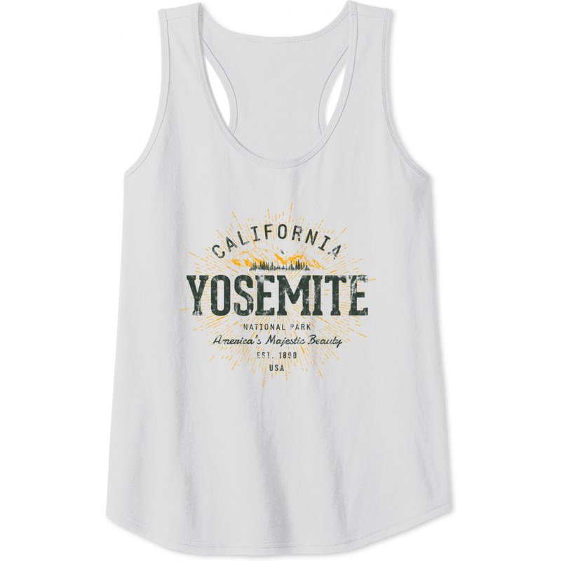 Débardeur Parc National Yosemite pour Hommes - Gris Foncé — T-shirts pour hommes