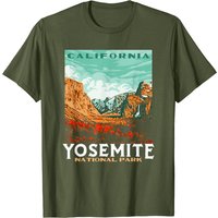T-Shirt Vintage Yosemite National Park Valley pour Hommes — T-shirts pour hommes