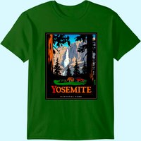 T-shirt Vintage Parc National Yosemite pour Hommes