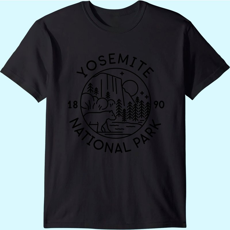 T-Shirt Yosemite National Park 1890 Californie pour hommes