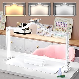 Yokilly Arc Half Moon Light: 34" Foldable LED Desk Lamp