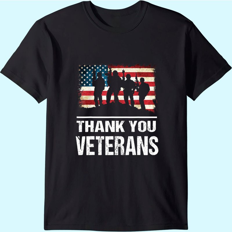 Thank You Veterans Day T-Shirt for Men — Mens T Shirts