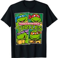 T-shirt à personnages en panneaux des Tortues Ninja pour hommes