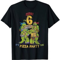 T-shirt d'anniversaire Pizza Je suis 6 Dude des Tortues Ninja