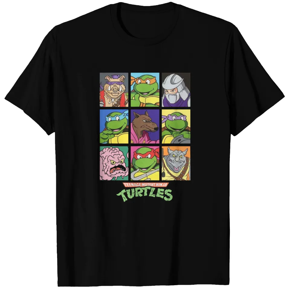 All Characters Square Design T-Shirt for Men — Mens T Shirts