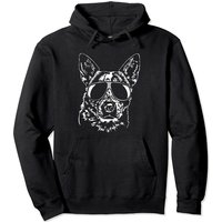 Hoodie drôle de chien Blue Heeler pour unisex
