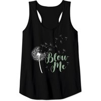 Blow Me Dandelion Pun Tank Top for Men