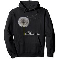 Hoodie Blow Me Dandelion pour unisexe en noir