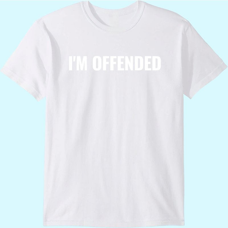 T-shirt I'm Offended pour hommes en noir — T-shirts pour hommes
