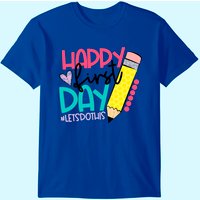 T-Shirt pour Hommes de Retour à l'École - Joyeux Premier Jour — T-shirts pour hommes