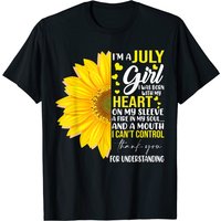 T-shirt d'anniversaire I'm July Girl pour hommes — T-shirts pour hommes