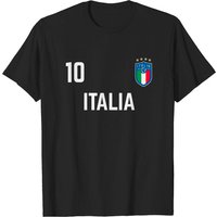 Italy Soccer Jersey Team T-Shirt for Men - Black