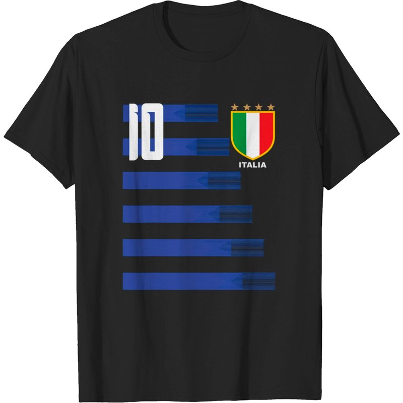 T-shirt de soccer Italia Jersey Italiano Calcio pour hommes — T-shirts pour hommes