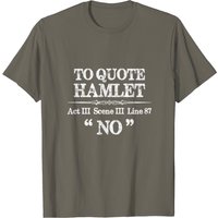 T-shirt Gestionnaire de Scène Citation de Shakespeare — T-shirts pour hommes