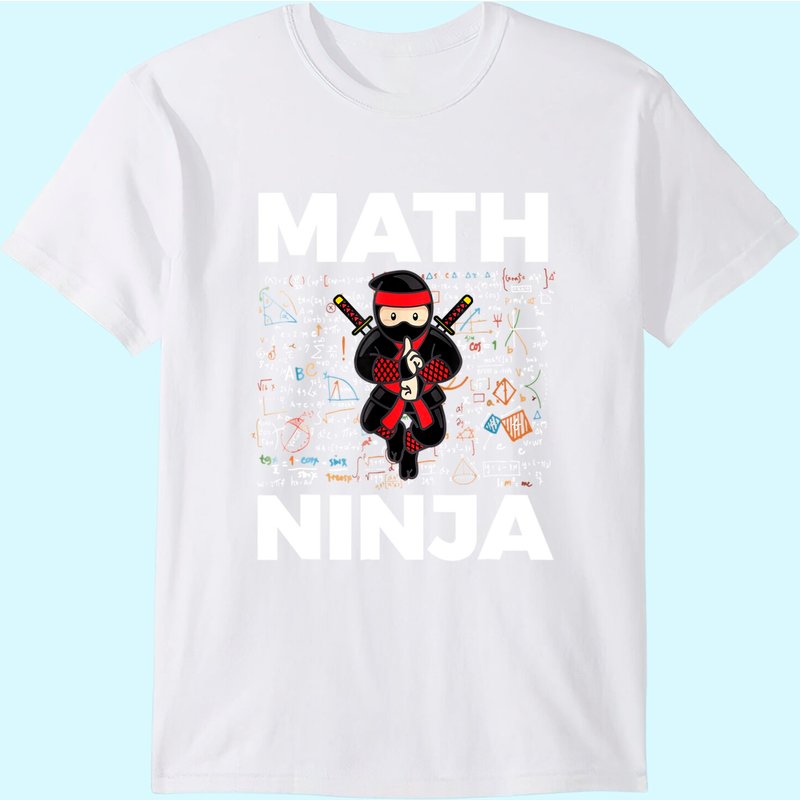 T-Shirt Math Ninja pour Hommes - Enseignant Étudiant en Mathématiques — T-shirts pour hommes