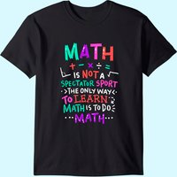 Math Teacher Mathematical Symbol T-Shirt for Men — Mens T Shirts