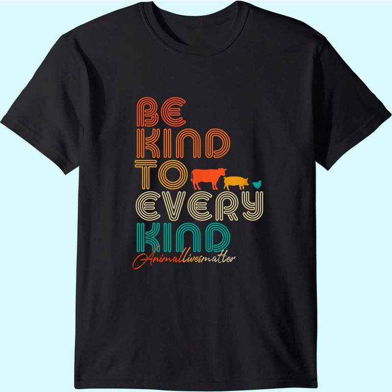 T-Shirt Be Kind To Every Kind pour Hommes - Végétalien Végétarien — T-shirts pour hommes