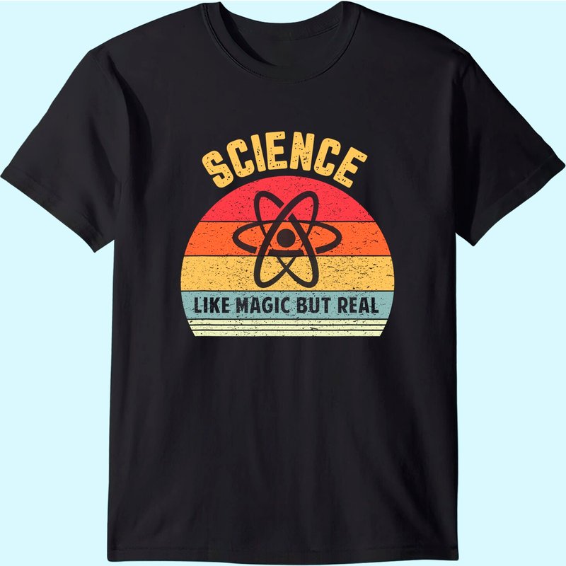 T-shirt Science Comme Magie Mais Réel pour Hommes — T-shirts pour hommes