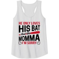 Débardeur Citation Baseball Il N'aime Que Sa Batte Et Sa Maman