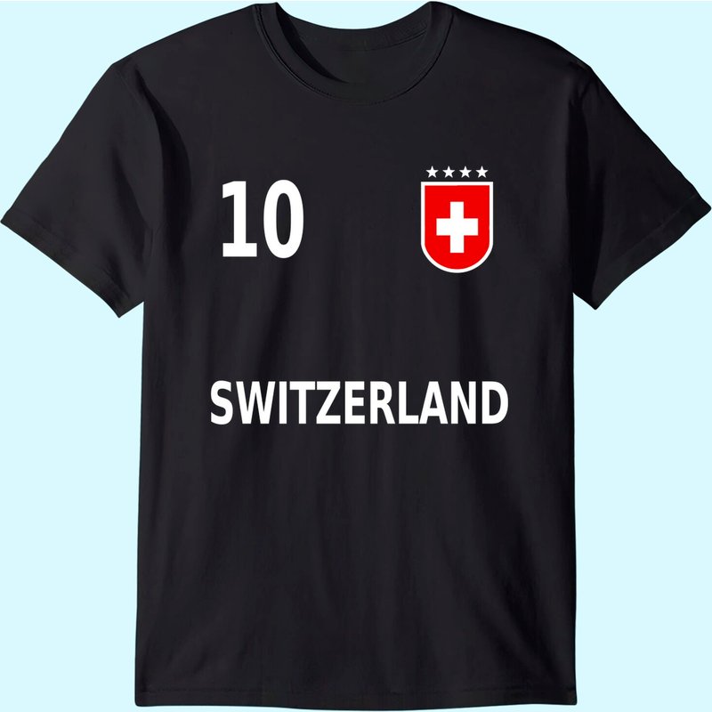 Maillot de soccer Suisse Suisse 2020 T-shirt pour hommes — T-shirts pour hommes