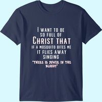 Christ Christian Mosquito Joke T-Shirt for Men — Mens T Shirts