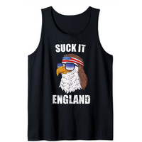 Suck It England Eagle Mullet 4th of July Men's Tank Top