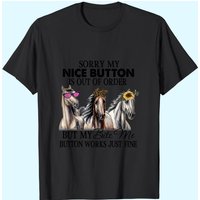 Horse Sorry My Nice Button Is Out Of Order Shirt for Men