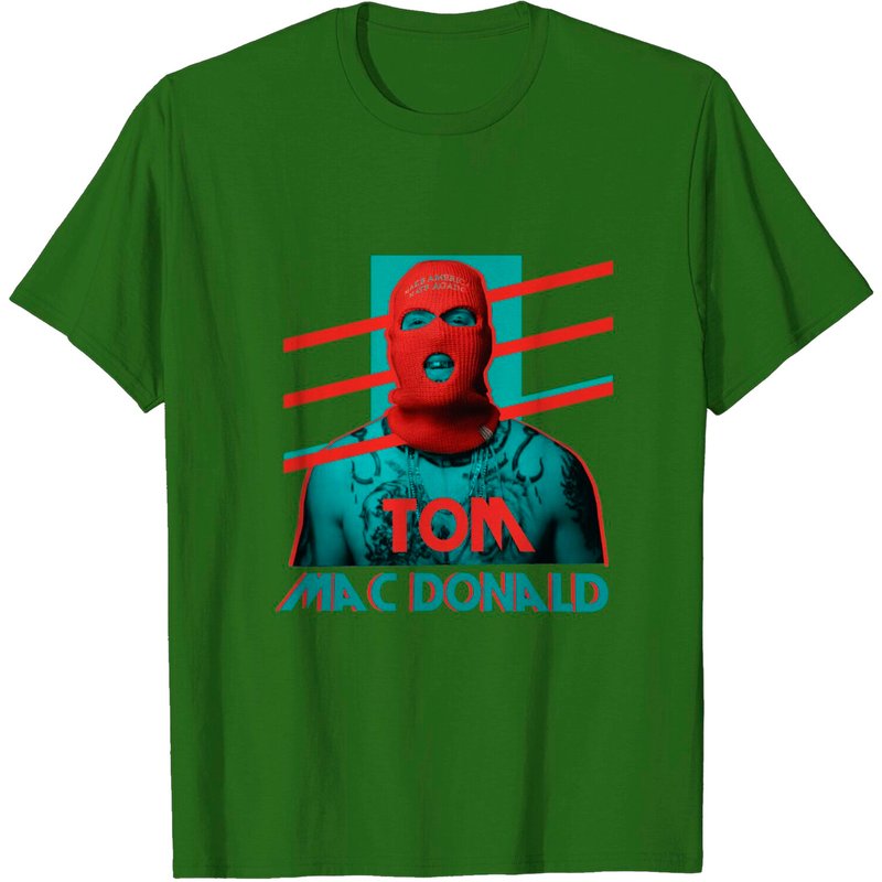 T-shirt noir pour hommes Tom Macdonald