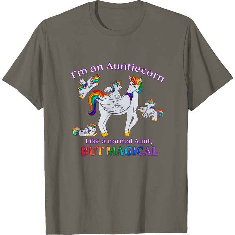 I'm An Auntiecorn Like A Normal Aunt Men's T-Shirt — Mens T Shirts