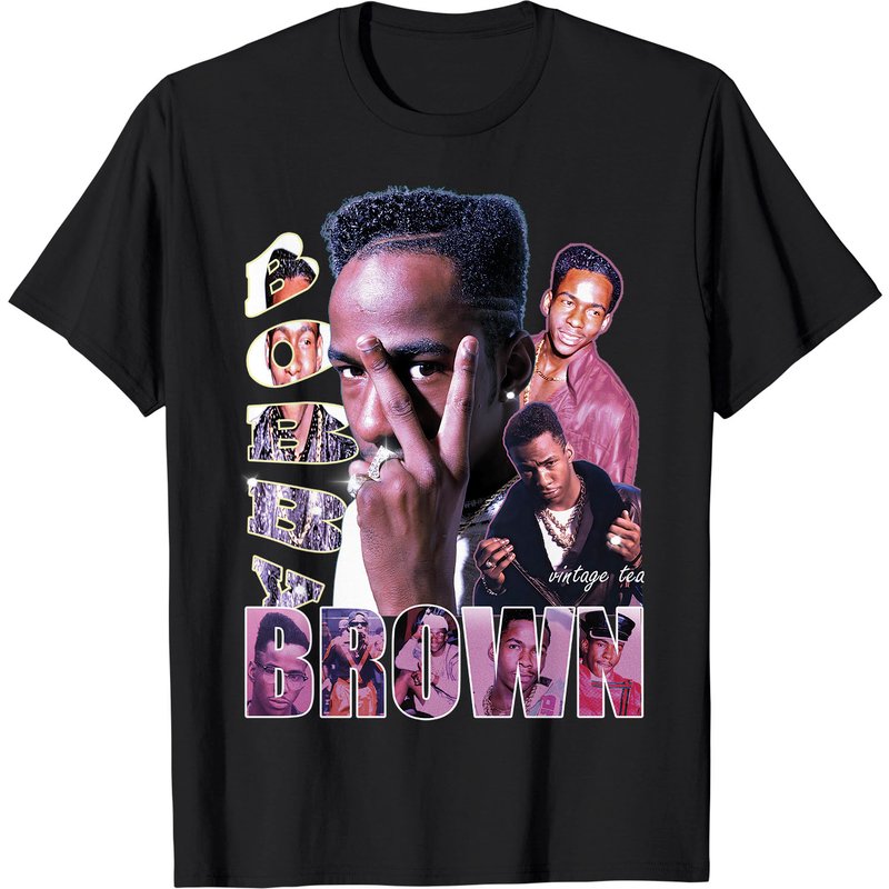 T-Shirt Vintage Bobby Brown pour Hommes