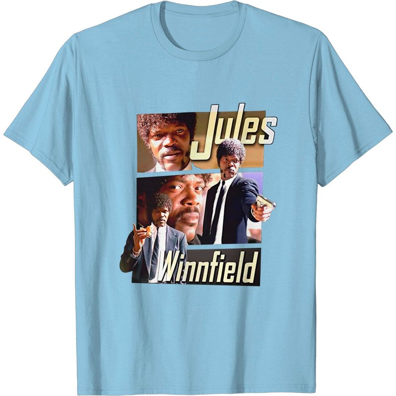 T-shirt vintage Jules Winnfield pour hommes en noir