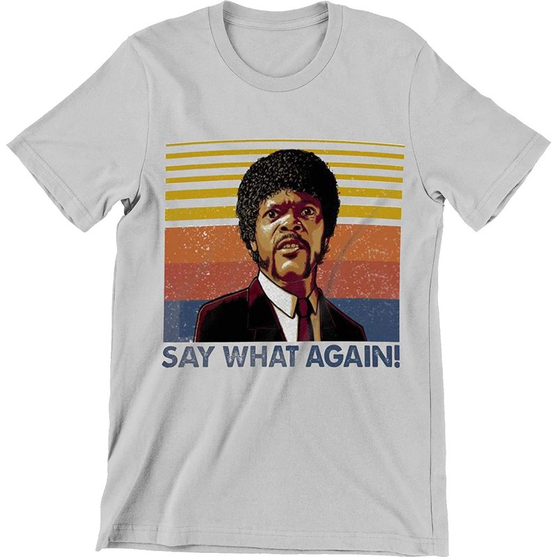 T-Shirt Jules Winnfield Pulp Say What Again pour Hommes