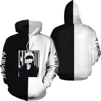 Hoodies 3D Unisexe Anime Jujutsu Satoru pour Enfants — Sweats à capuche pour hommes