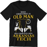 Old Man Graduated Arkansas Tech Shirt for Men — Mens T Shirts